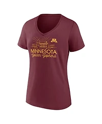 Fanatics Women's Maroon Minnesota Golden Gophers Fundamentals Region Draw T-Shirt