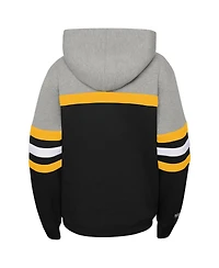 Mitchell & Ness Big Boys and Girls Black Pittsburgh Steelers Throwback Head Coach Pullover Hoodie