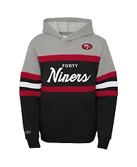 Mitchell & Ness Big Boys and Girls Black San Francisco 49ers Throwback Head Coach Pullover Hoodie