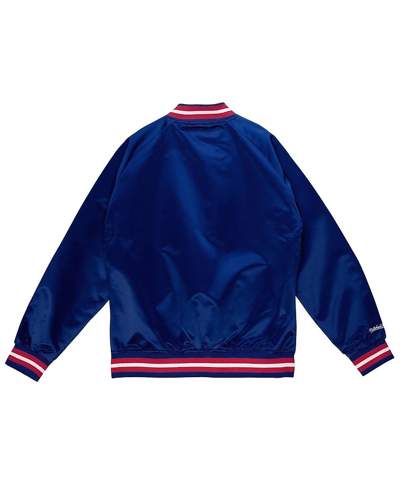 Mitchell & Ness Men's Royal Kansas City Kings Lightweight Satin Full-Snap Jacket