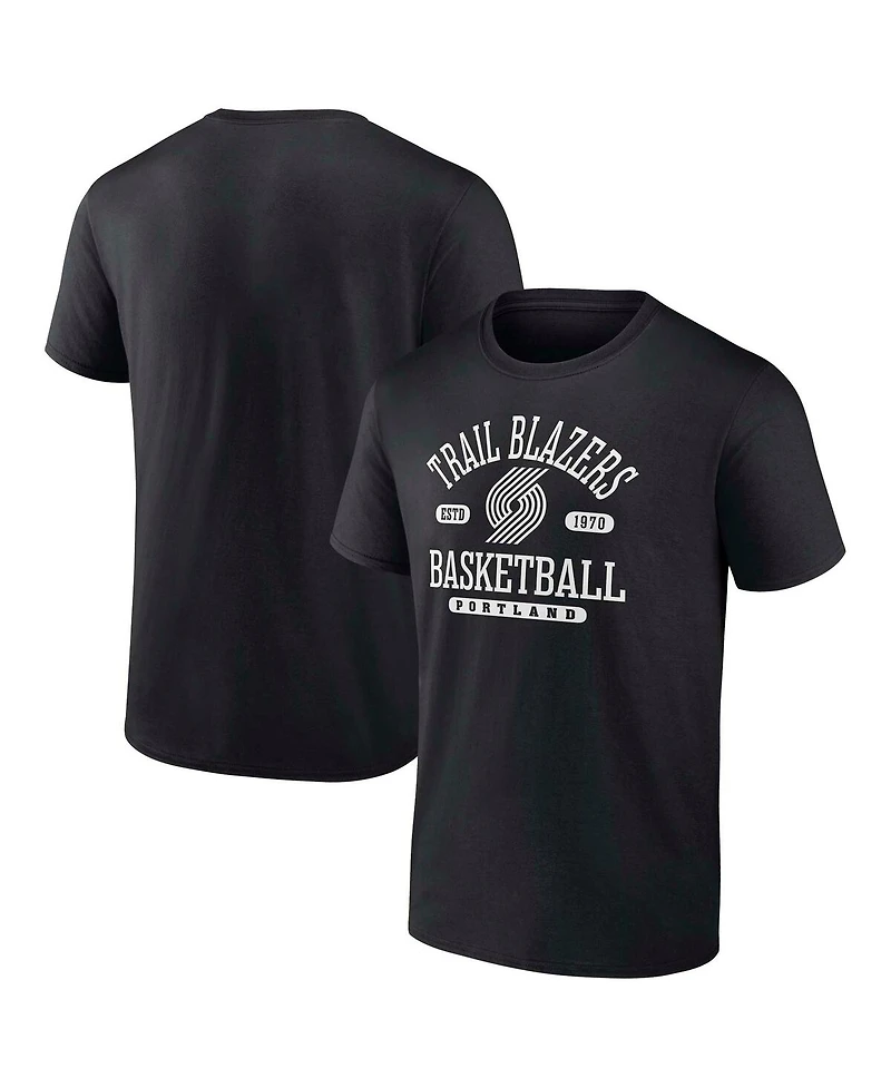 Fanatics Men's Black Portland Trail Blazers Calling Plays T-Shirt