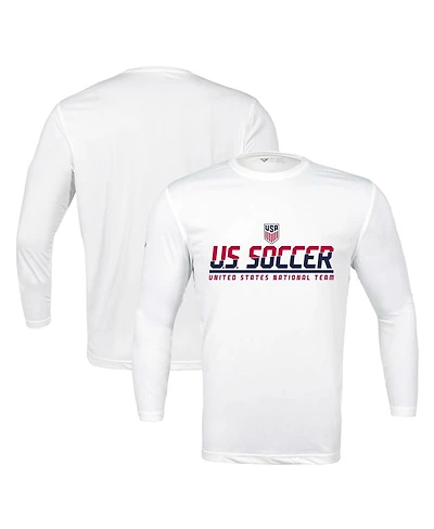 Levelwear Men's White Usmnt Anthem Balk Long Sleeve T-Shirt
