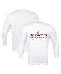Levelwear Men's White Usmnt Anthem Balk Long Sleeve T-Shirt