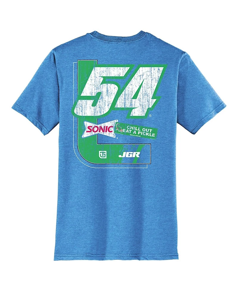 Joe Gibbs Racing Team Collection Men's Heather Royal Ty Sonic T-Shirt