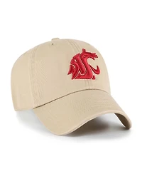 '47 Brand Men's Khaki Washington State Cougars Clean Up Adjustable Hat