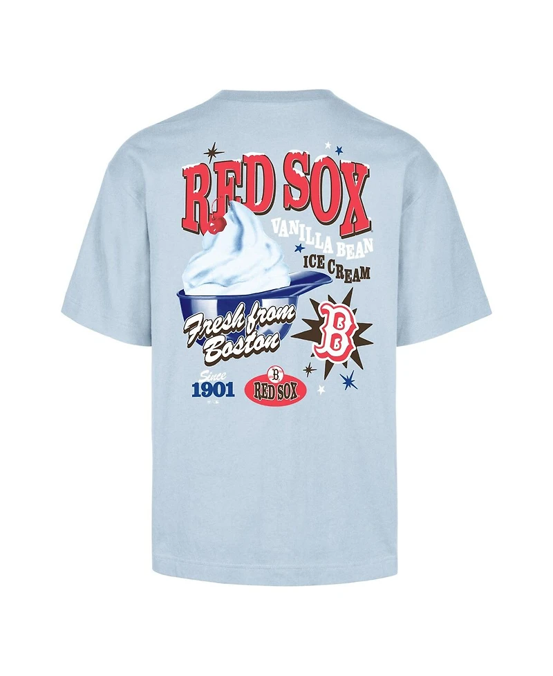 '47 Brand Men's Light Blue Boston Red Sox Ice Cream Parlor Foundation T-Shirt