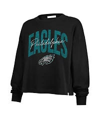 '47 Brand Women's Black Philadelphia Eagles Muse Sydney Long Sleeve T-Shirt