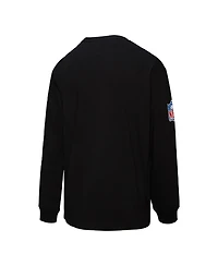 Mitchell & Ness Men's Black Miami Dolphins Training Camp Vintage Logos Long Sleeve T-Shirt