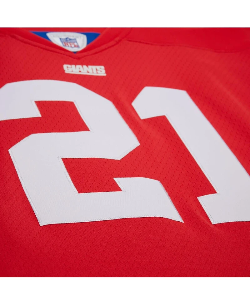 Mitchell & Ness Men's Tiki Barber Red New York Giants 2004 Legacy Replica Jersey