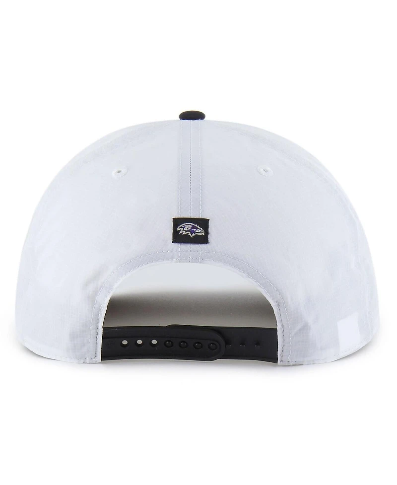 '47 Brand Men's White/Black Baltimore Ravens Suburbia Hitch Two-Tone Adjustable Hat