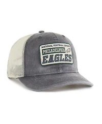 '47 Brand Men's Charcoal Philadelphia Eagles Canteen Relaxed Trucker Adjustable Hat