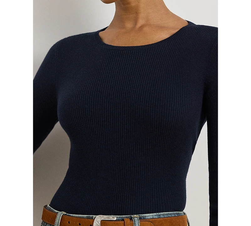 Lauren Ralph Petite Crew Neck Sweater