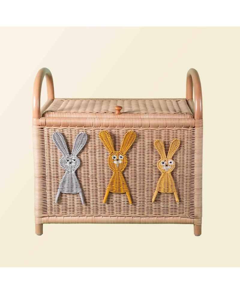 Momiji - Handcrafted Rattan Anais Storage Trunk with handles - Wicker