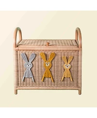 Momiji - Handcrafted Rattan Anais Storage Trunk with handles - Wicker
