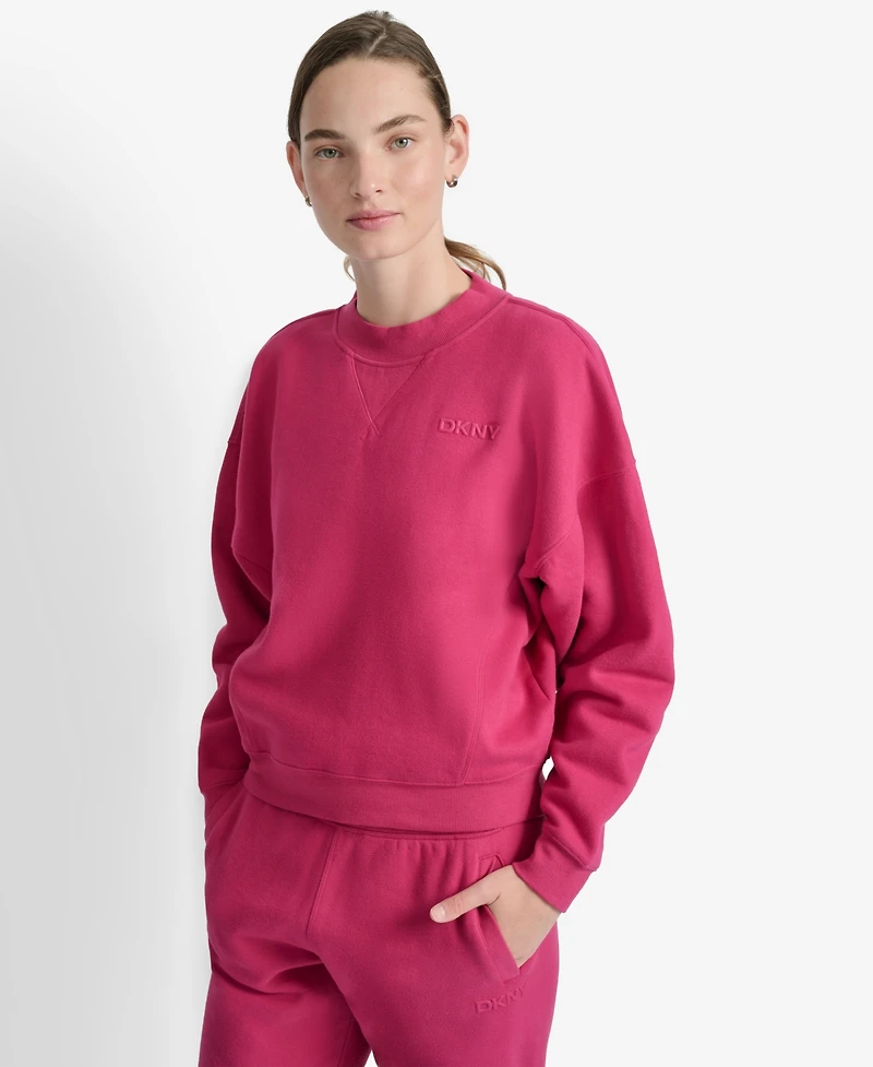 Dkny Women's Crew Neck Long Sleeves Top