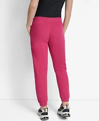 Dkny Women's Hd Logo High Waist Relaxed Joggers