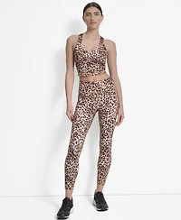 Dkny Women's Printed Long Racerback Sports Top