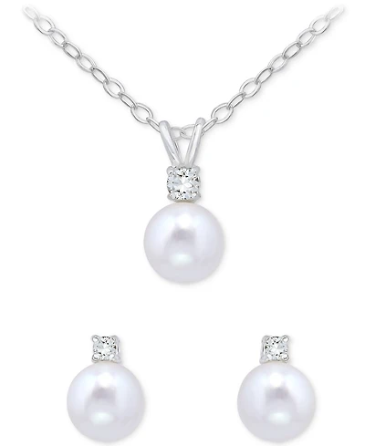 Giani Bernini Sterling Silver Earrings and Necklace Set, Macy's Exclusive