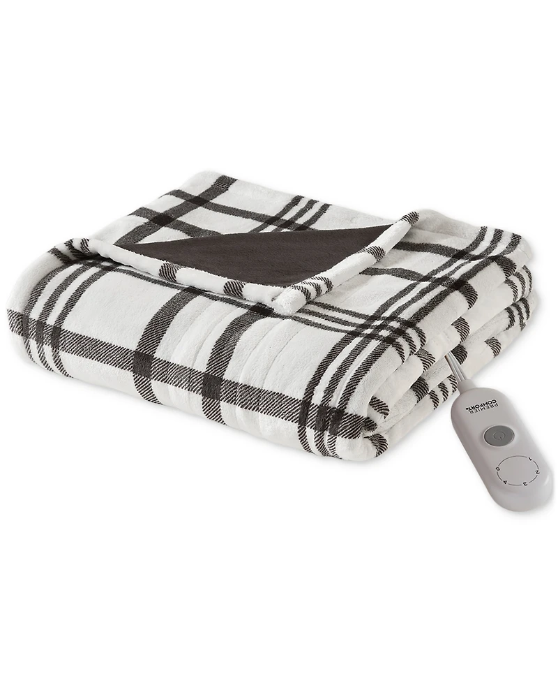 Premier Comfort Heated Cozy Plush Reversible Throw, 50" x 60"