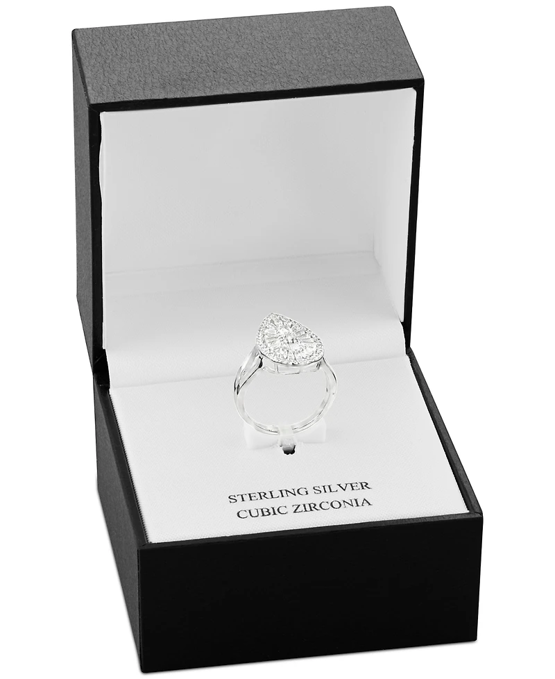 Giani Bernini Cubic Zirconia Teardrop Statement Ring, Created for Macy's