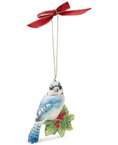 Spode Christmas Tree Blue Jay Ornament