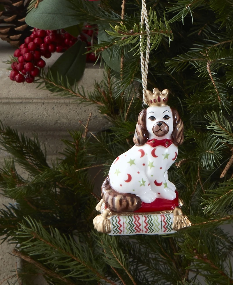 Spode Kit Kemp Christmas Staffordshire Dog Ornament