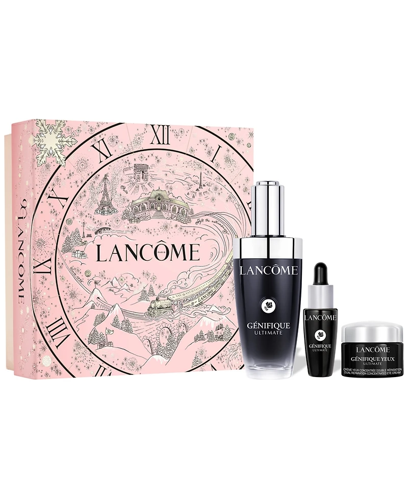 Lancome 3-Piece Genifique Ultimate Face Serum Skincare Set