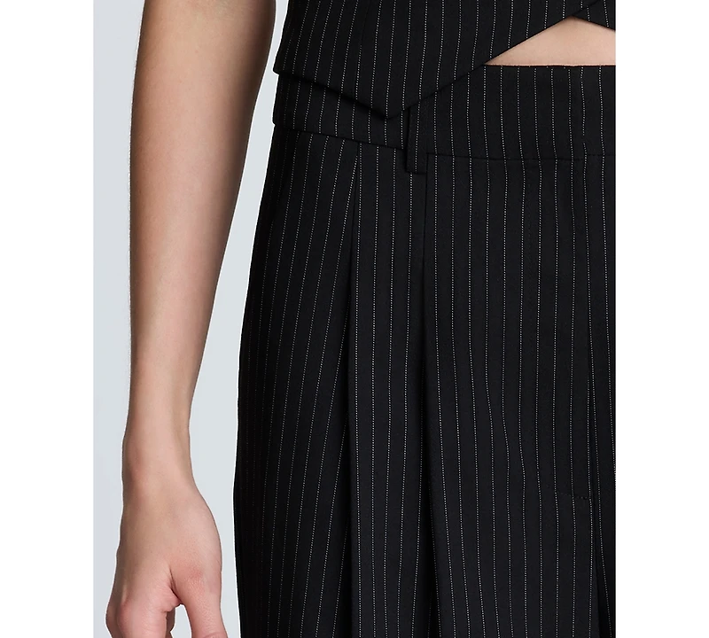 Kenneth Cole Women's Pinstripe High-rise Pants
