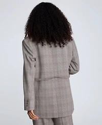Kenneth Cole Women's Plaid Blazer