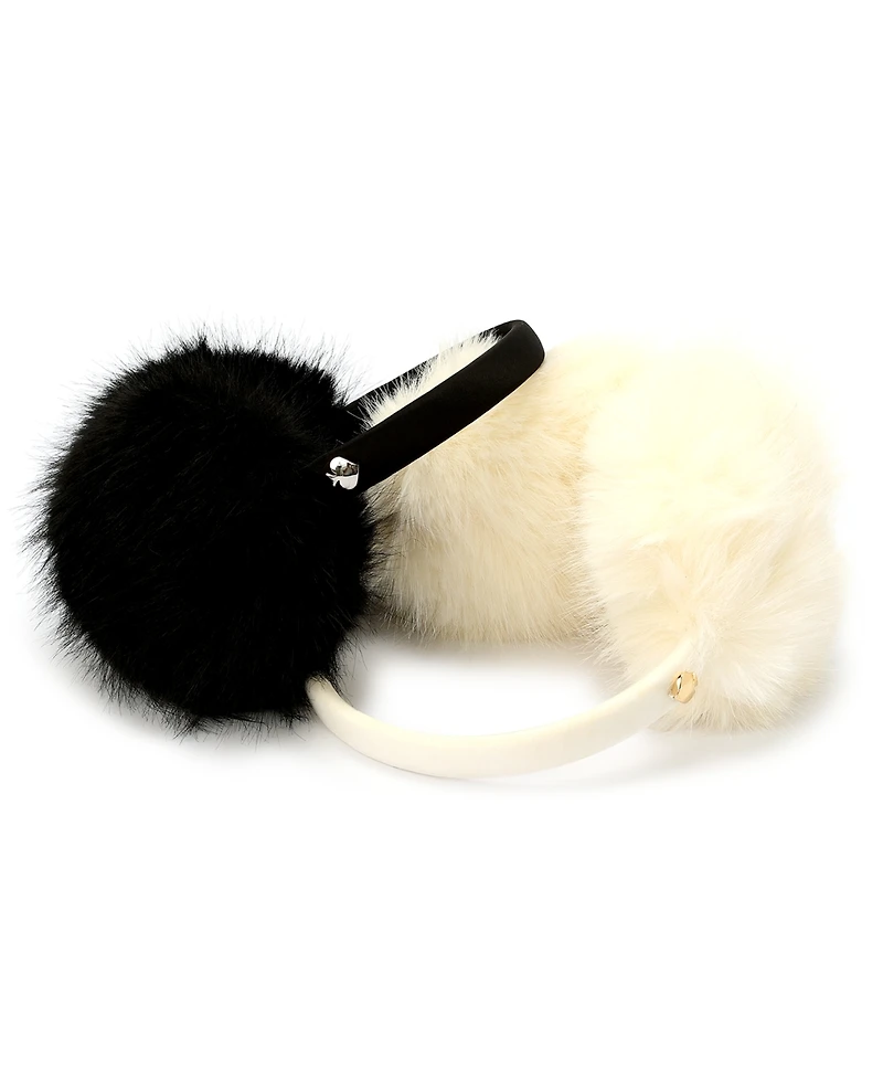 kate spade new york Oversized Faux-Fur Earmuffs