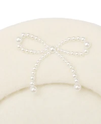 kate spade new york Pearl Bow Felt Beret
