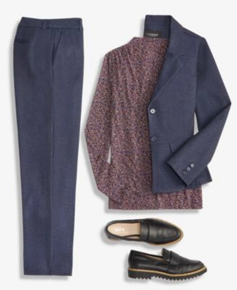 Liverpool Los Angeles Blazer Mock Neck Top Pants