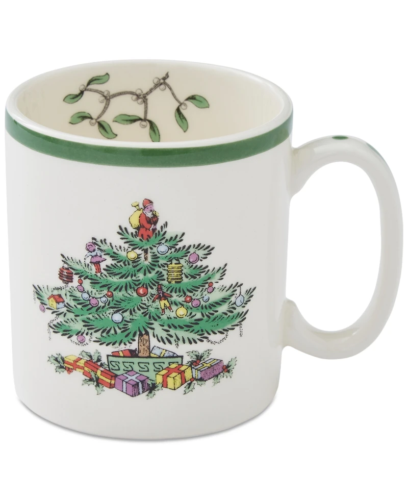 Spode Christmas Tree Mugs, Set of 4