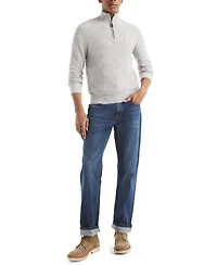 Nautica Men's Ribbed Collar Sweater