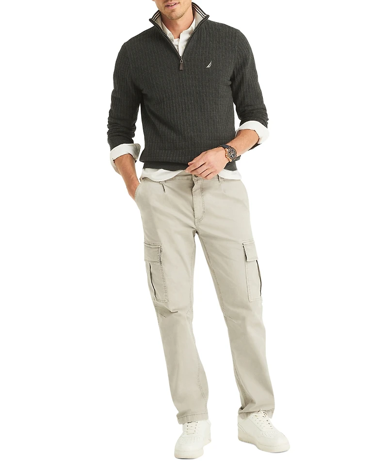 Nautica Men's Classic Fit Quarter Zip Sweater