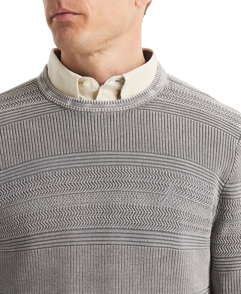 Nautica Men's Stonewashed Crewneck Sweater