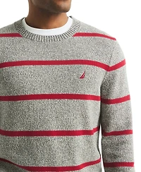 Nautica Men's Striped Crewneck Sweater