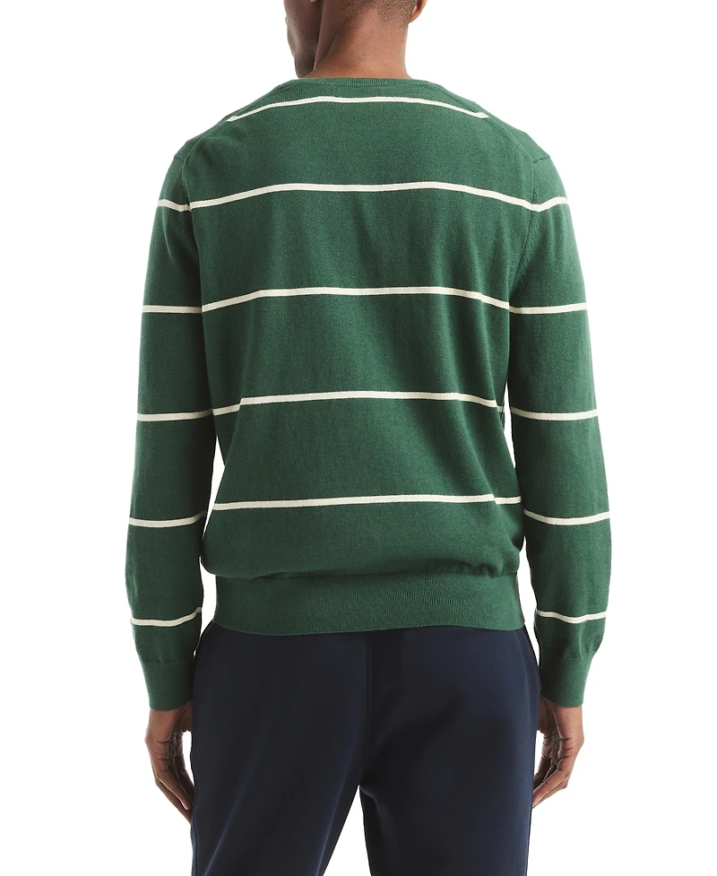 Nautica Men's Performance Striped Crewneck Sweater