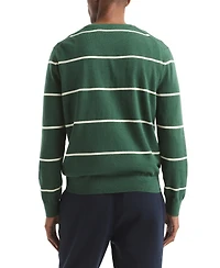 Nautica Men's Performance Striped Crewneck Sweater