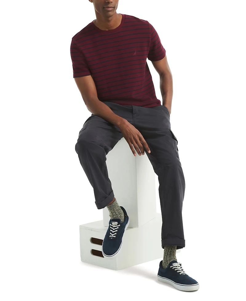 Nautica Men's Navigator Striped Crewneck T-Shirt