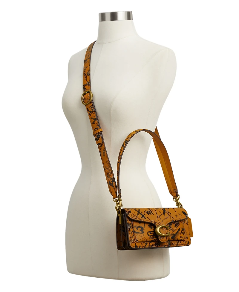 Coach Tabby Small Graffiti Print Leather Shoulder Bag 20