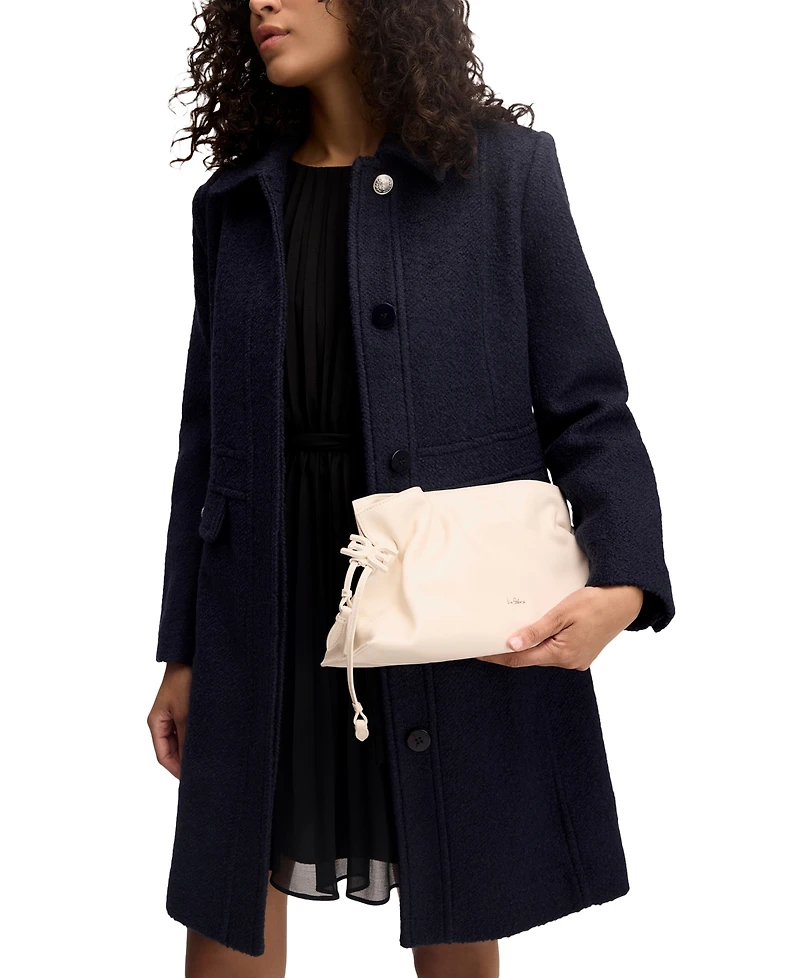 Sam Edelman Poppy Oversized Leather Drawstring Clutch