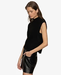 Sanctuary Women's City Side Slits Vest Sweater