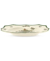 Spode Christmas Tree Scalloped Dinner Plates, Set of 4
