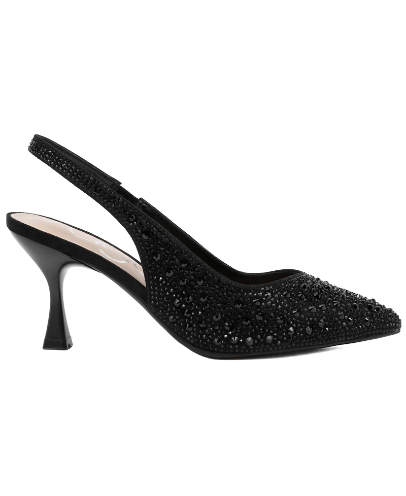 Sugar Women's Dazzy Slingback Rhinestone Dress Pumps