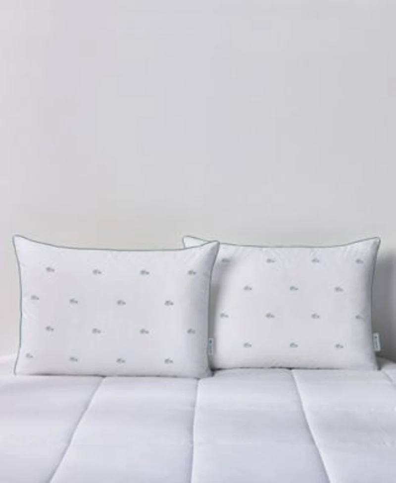 Lacoste Allover Crocs Cotton Pillow