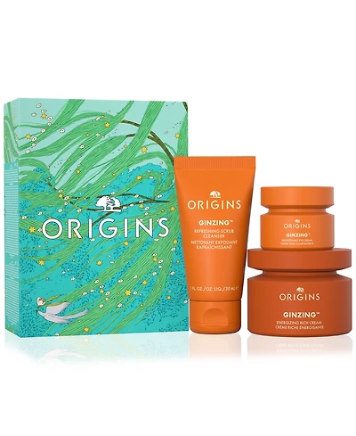 Origins 3-Pc. GinZing Glowing Essentials Cleanser & Moisturizer Set