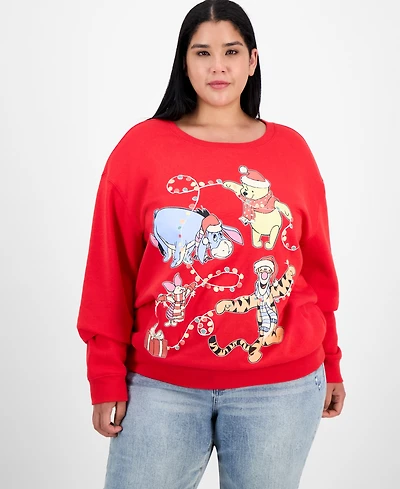 Disney Trendy Plus Pooh & Friends Holiday Crewneck Sweatshirt