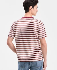Sun + Stone Men's Short-Sleeve Cotton Ombre Stripe T-Shirt, Macy's Exclusive
