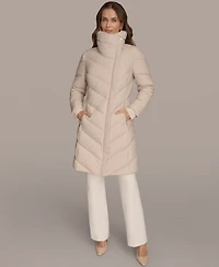 Donna Karan New York Women's Stretch Zip Closure Coat